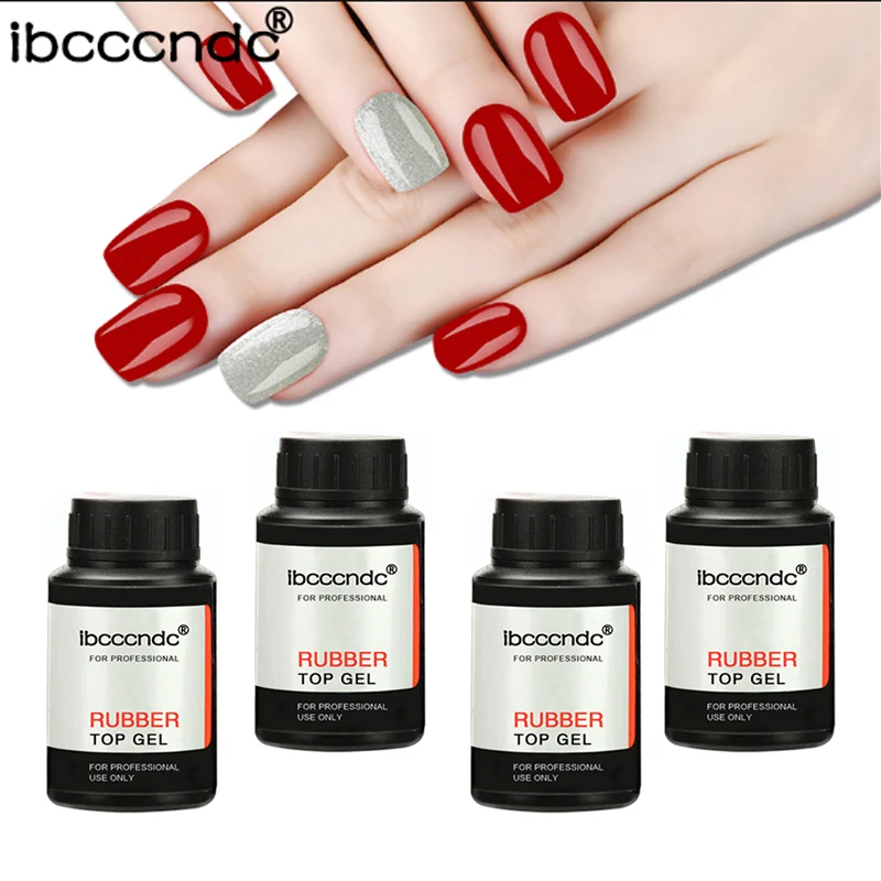 30g UV Fast Dry Varnish Rubber Base Coat Top Coat Long Lasting No Clean Shiny Gel Nail Polish Primer for Nail Art Design