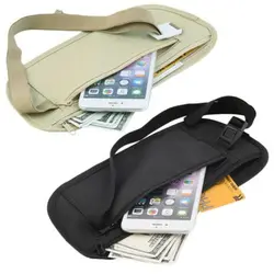 Invisible Travel Waist Pouch para Passaporte e Dinheiro, Belt Bag, Hidden Security Wallet, Presentes