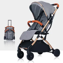 baby stroller foldable easy to carry high landscape baby infant pram carriage