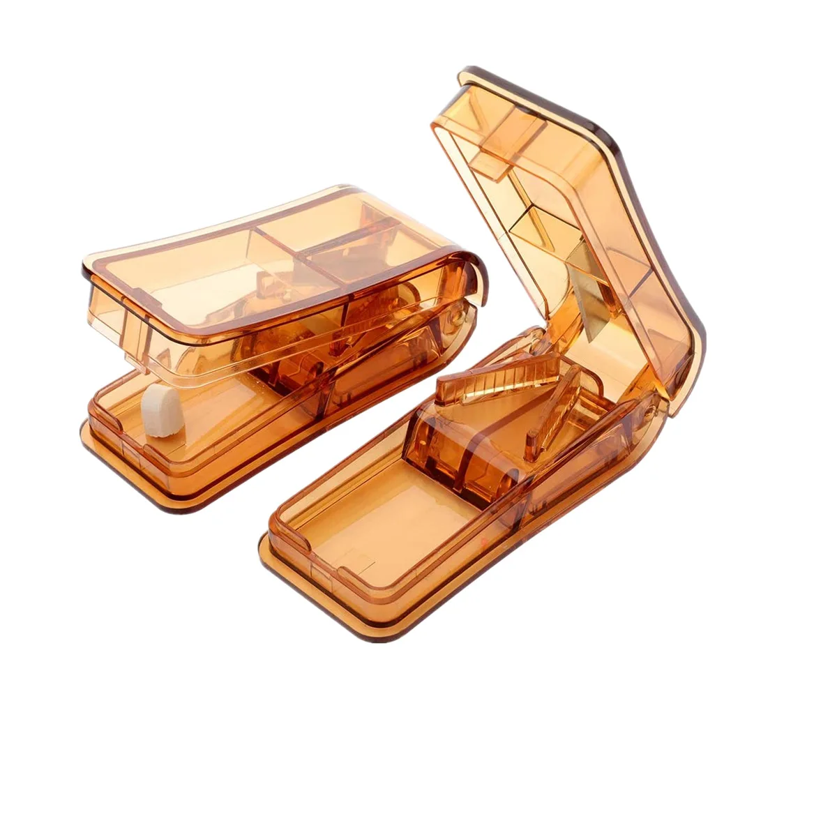 Slitter Cutter Mini Portable Pill Cutter Medicine Box Pill Crusher Grinder Splitter Storage of cutting medicine in one