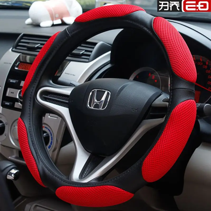 Car Steering Wheel Cover Universal Auto Upholstery 38 Cm Decoration Supplies Steering Wheel Auto Supplies Set Spring,