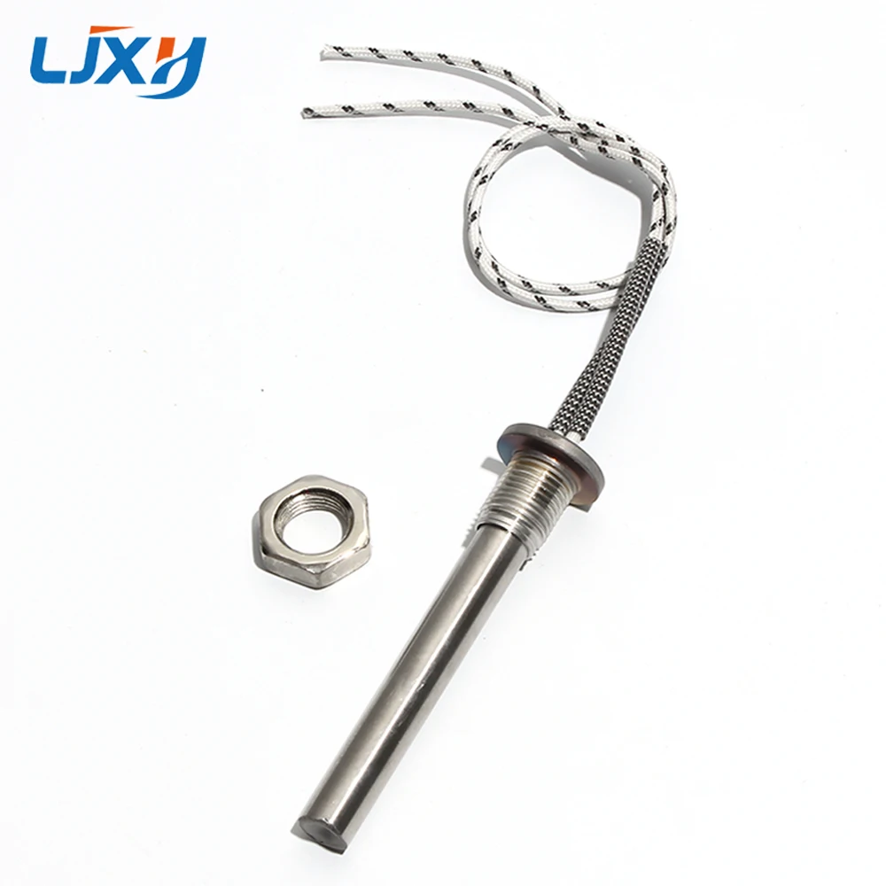 LJXH 12V 100W/150W/200W Round Flange Immersion Cartridge Heater All 304 SUS M16 Tubular Tooth Pipe Heating Element