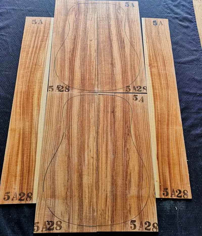 40“41”5A grade Acacia wood full single guitar back side panel veneer Taiwan-made KOAguitar accessories Hongyin