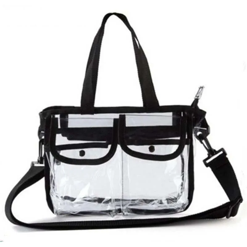 

Women Bag Transparent EVA Cosmetic Bag for Women Travel Organizer Handbag Beach Case Makeup Waterproof Clear Shoulder Bags