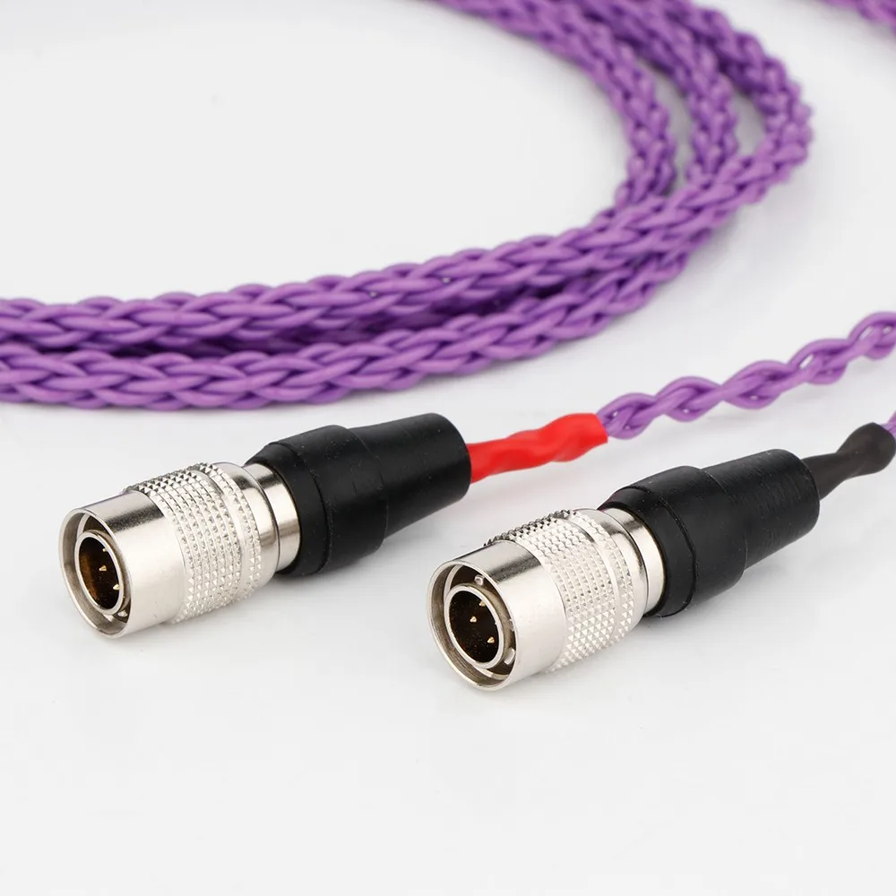 7N OCC Copper 4pin XLR Balanced Silver Plated Earphone Headphone Upgrade Cable for Mr Speakers Ether Alpha Dog Prime