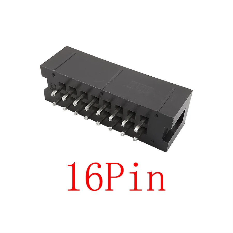 10 pezzi connettori DC3 2.54mm passo presa intestazione ago dritto, ISP maschio doppio spazio IDC JTAG Box adattatore doppia fila 6P ~ 50pin