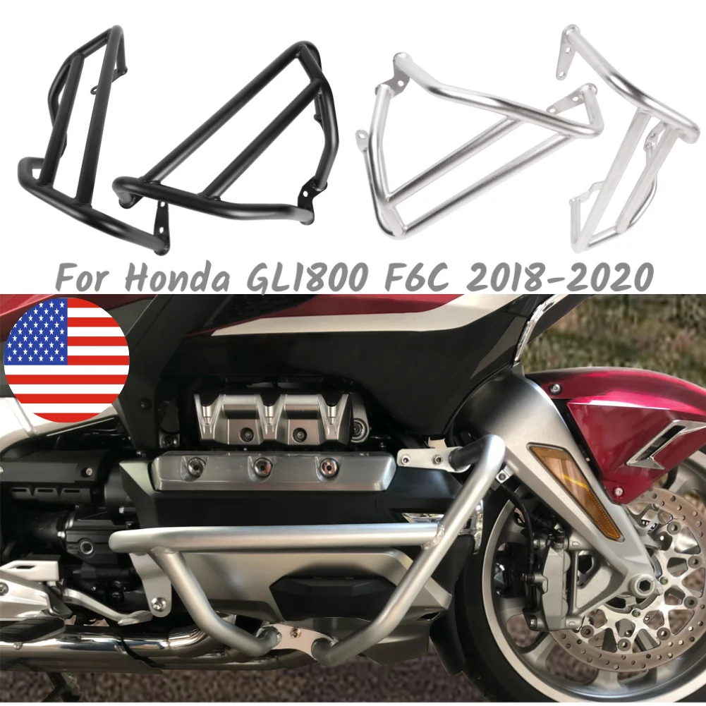 

Motorcycle Engine Highway Guard Crash Bar Stainless Steel Bumper Frame Protection For Honda GL1800 F6C GL1800-F6C 2018-2020 2019