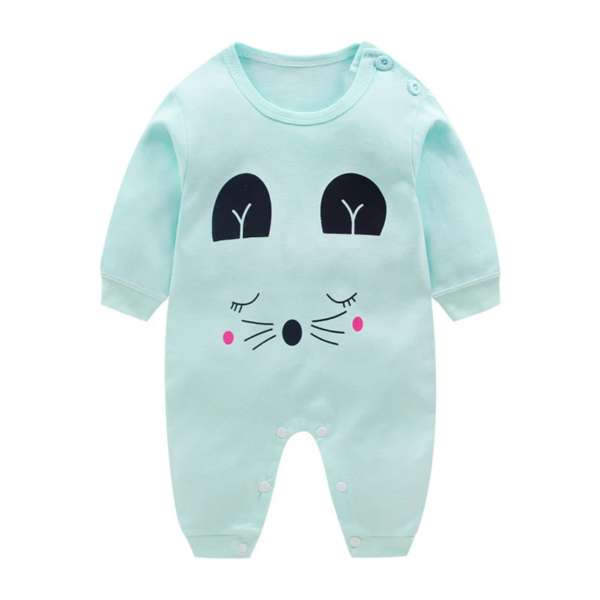 2023 Newborn Baby Romper Spring Cute Carton Printed Long Sleeve Cotton Clothes Autumn  Jumpsuits Baby Boy Clothes One-Piece