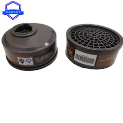 2pcs/Set Activated Carbon Filtering Cartridge Replace For Our 308 Mask 6200/6800/7502 Respirator Painting Spraying Work Safety