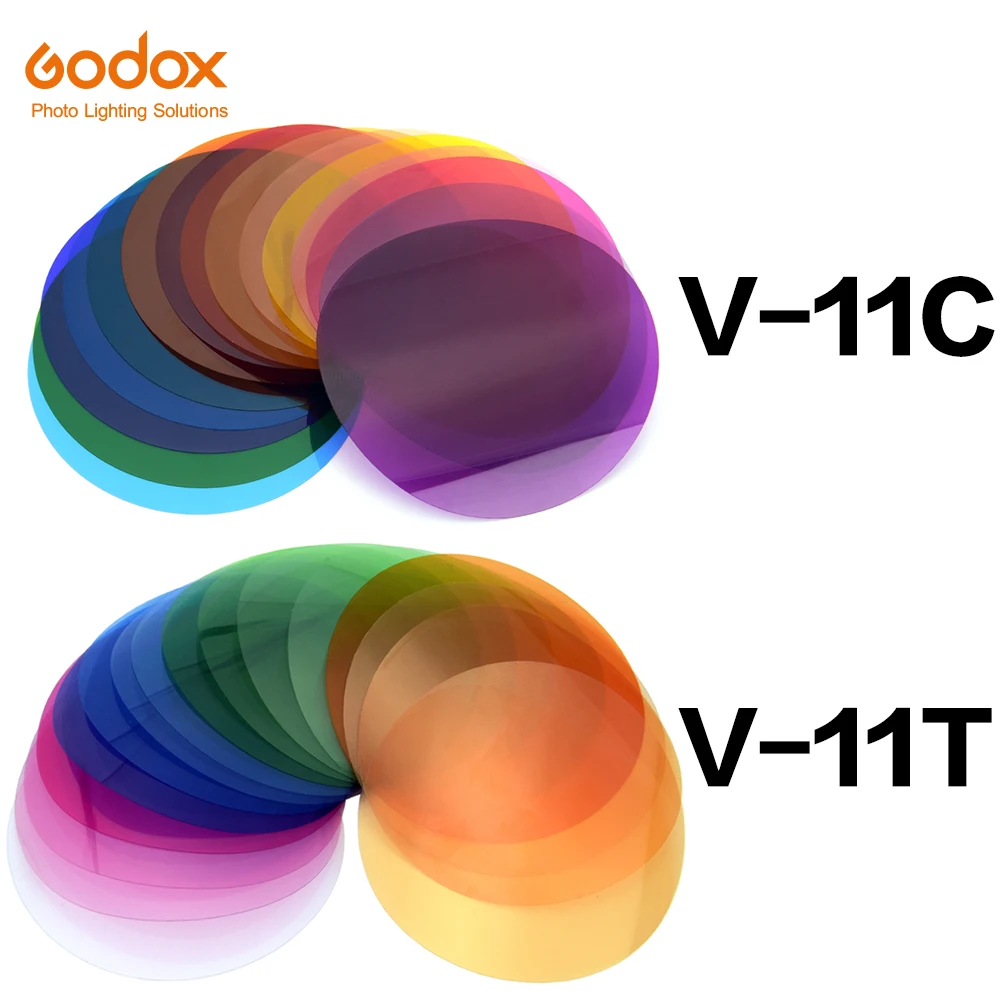 Godox V-11C V11C or V-11T V11T Color Filters for AK-R16 or AK-R1 Compatible Godox V1 Series Speedlite Flash