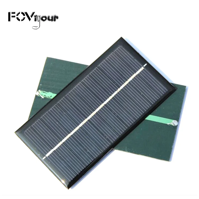 Fovigour 1W 6V 160mA Mini Solar Cell Module Polycrystalline Epoxy Solar Panel 110*60MM