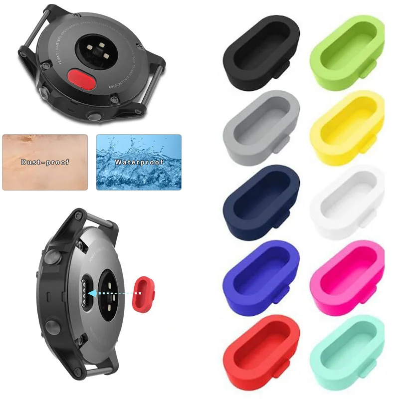 Charger Case Pelindung Plug Penutup untuk Garmin Vivoactive 3/4 Forerunner 945 935 245 245M 45 45S Musik fenix 5/6/5 S/6 S/5x/6x