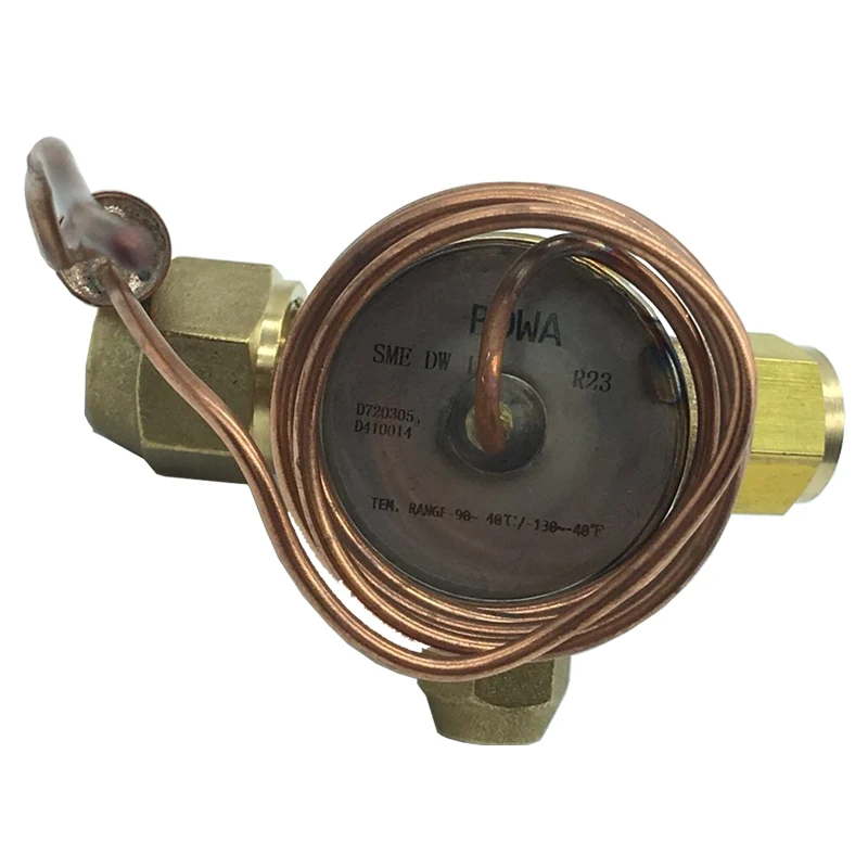 

SME-0DW R23 Thermostatic Expansion Valve Matches 1/3HP HBP Compressors Such As EMT50HDP (4.5cc) in -45~-65'C Temperature Control
