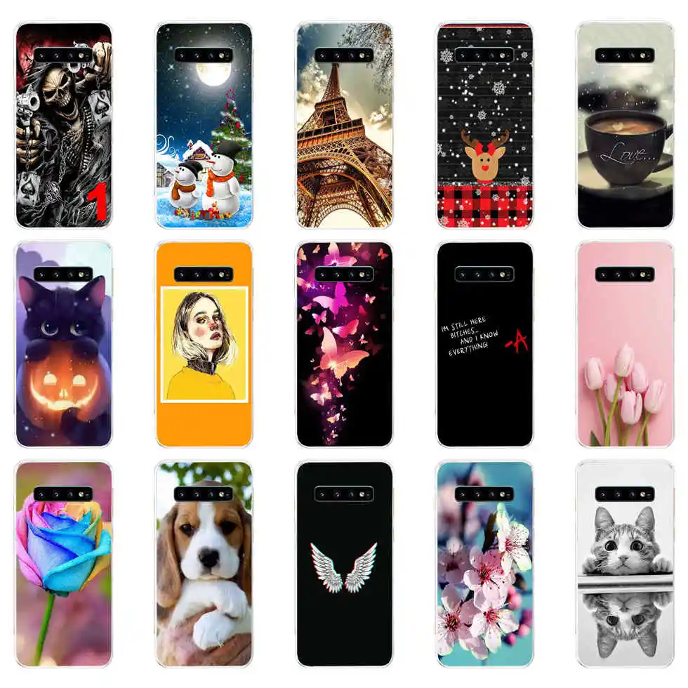 For Samsung Galaxy S10 Case S10Plus Silicone TPU Cover  S10 E Case On For Samsung S10 Plus G975F S 10 SM-G973F coque bumper