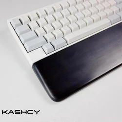 Kashcy Effen Houten Afrikaanse Blackwood Polssteun Voor Ergonomische Gaming Mechanische Toetsenbord Polssteun Pad ,60 87 104 108 Toetsen