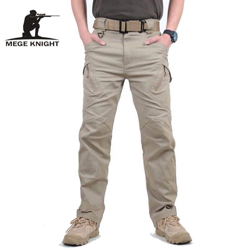 Mege Tactical Cargo Pants Cotton Military US Army Combat Trousers Work Clothing Male Jogger Casual Pants Streetwear Airsoft Gear