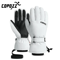 Copozz Herren Damen Winter-Skihandschuhe, wasserdicht, ultraleicht, Snowboard-Handschuhe, Motorradfahren, Schnee, warm halten, winddichte Handschuhe