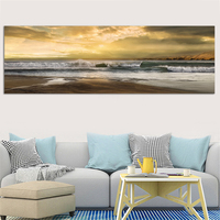 GOODECOR large size single panel wall art canvas seascape paintings on canvas the sea home decor canvas prints no frame dropship