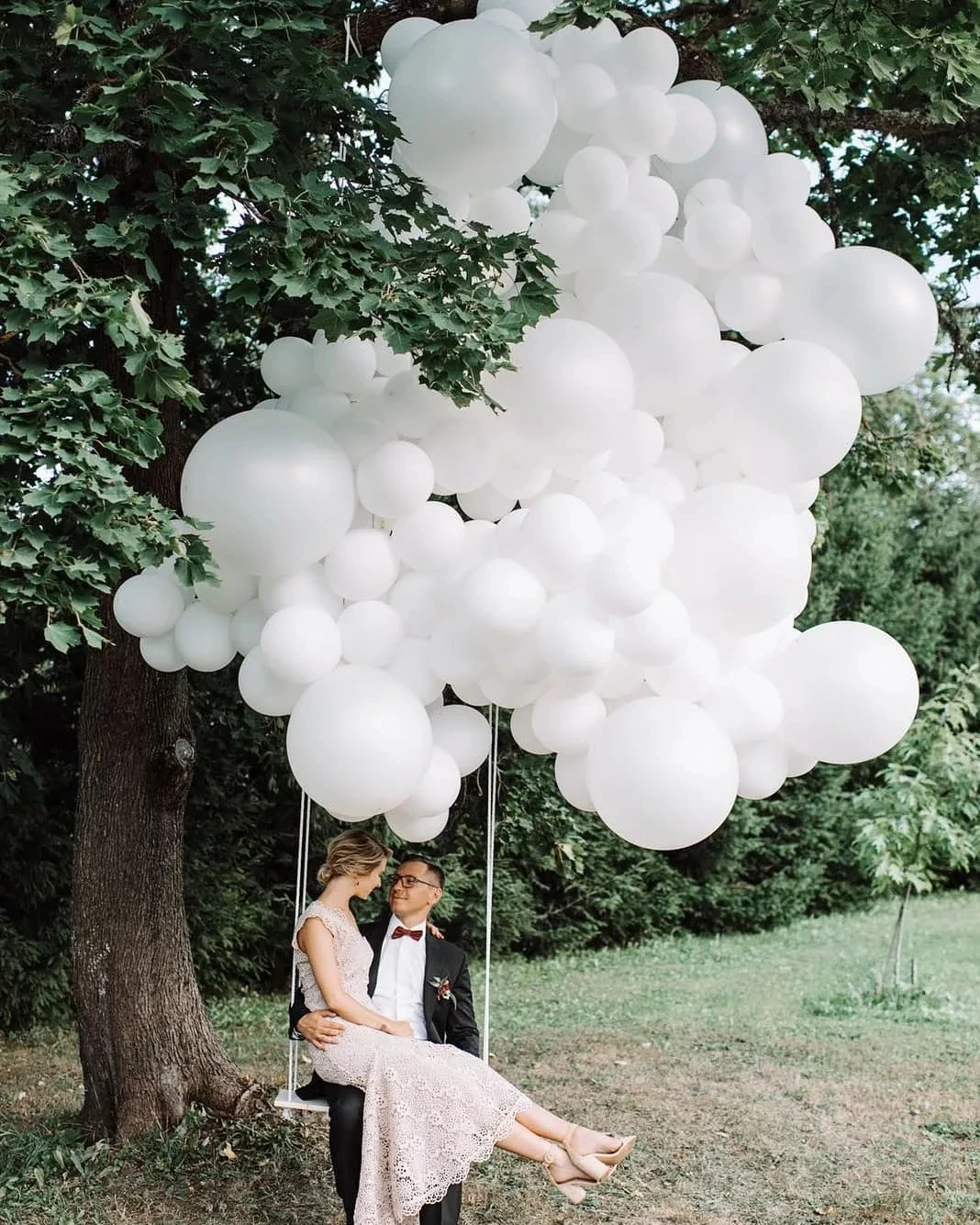 5/10/12/18/36 Zoll weißer Latexballon Babyparty Hochzeitsdekoration Kugeln Bogen Hintergrund Fotografie Geburtstag Party Dekor Globos