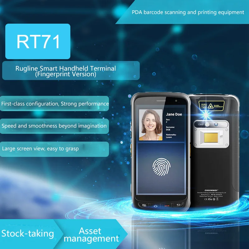 

RUGLINE RT71 Android Data Collector PDA Mobile Smart Handheld Terminal Logistics Warehousing Management