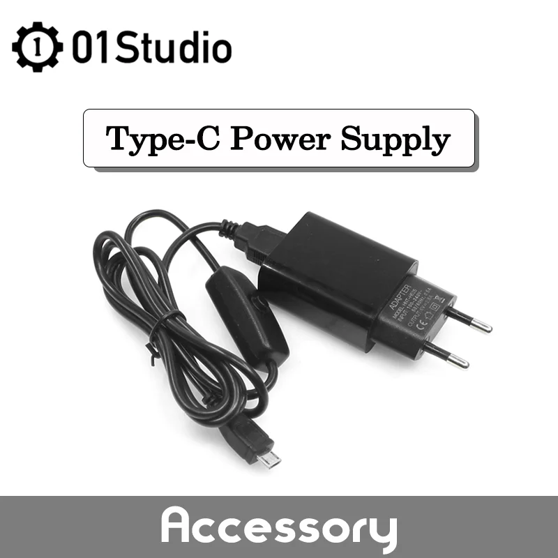 01Studio Type-C Power Supply 5V 3A Switch for Raspberry Pi 4B