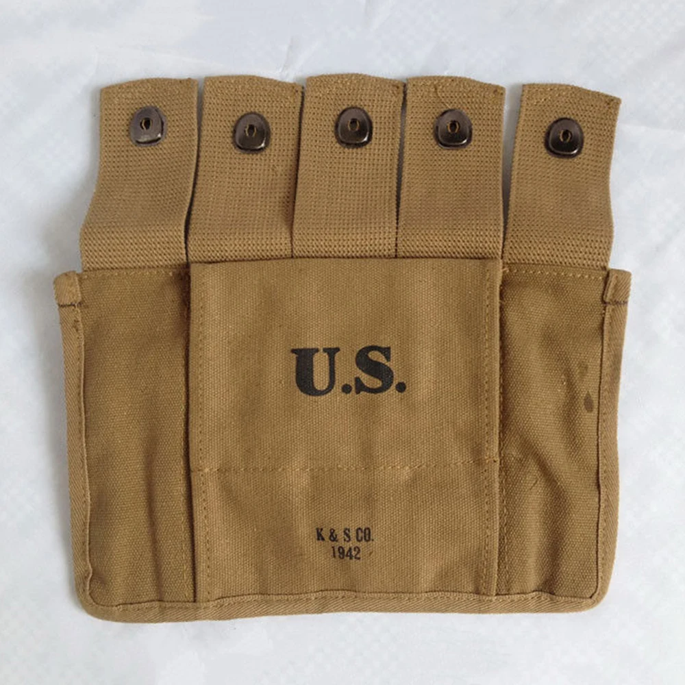 Wwii WW2 Us Amry Thompson Magazine Pouch Tool Kit Bag 5 Mobiele 30 Rondes
