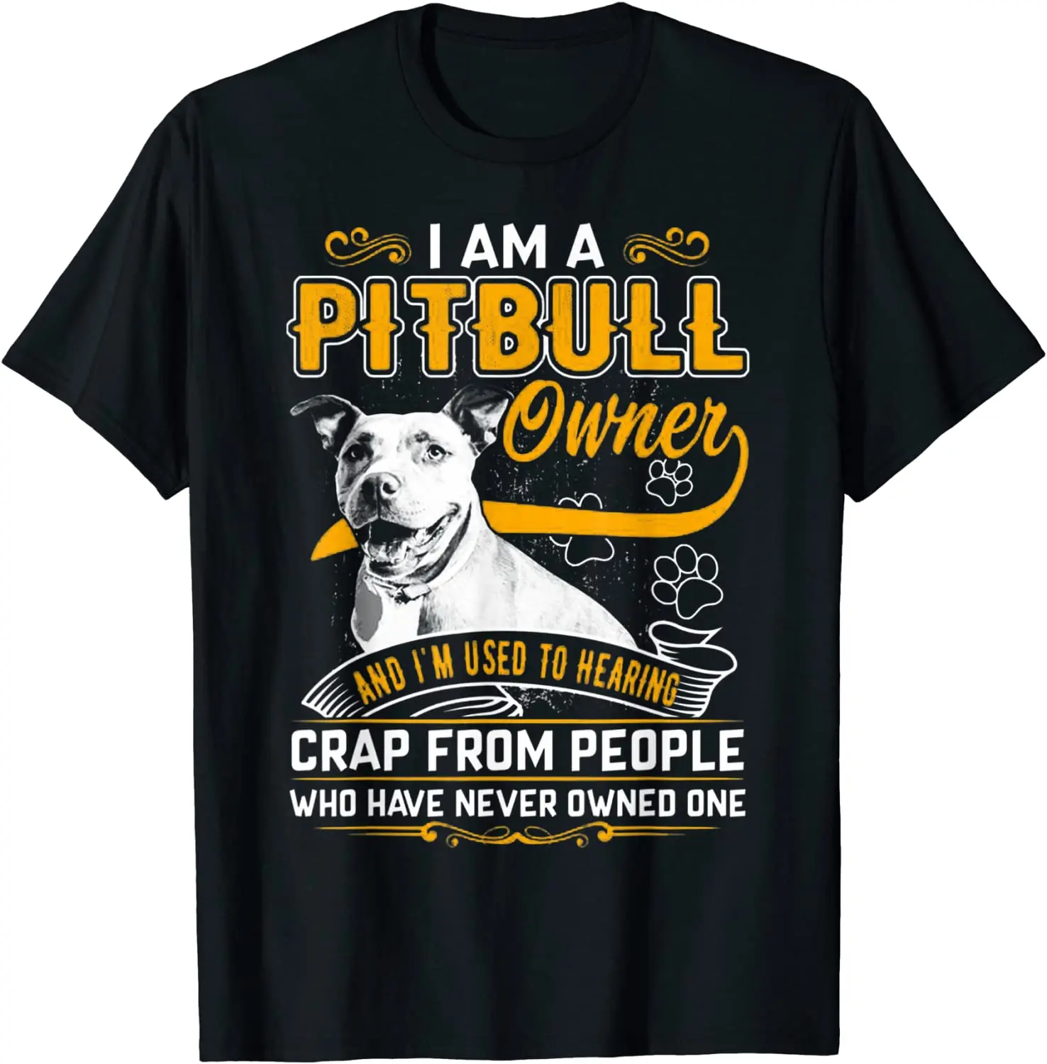 

Im Pit-bull Terrier Owner, Dog Love-r Dad Mom Boy Girl Funny T-Shirt Oversized T Shirts Cotton Men Tees cosie