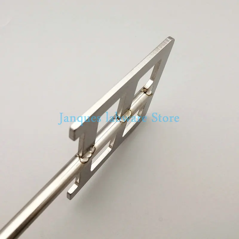 1pcs 304 Stainless Steel Stirring Blade with Leaf-width 40mm to 120mm Square Stir paddle with rod,Lab Dispersion Anchor Paddle