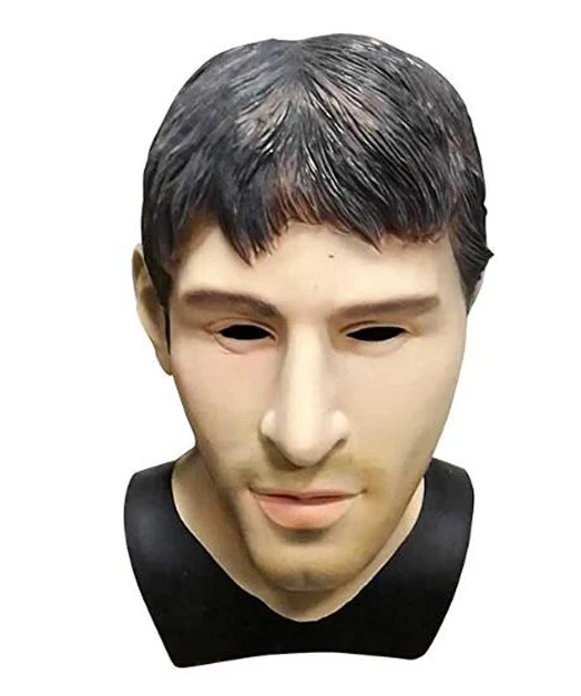 Realistic Latex Human Mask Scary Full Head Male Man Masks for Halloween Costume Cosplay Fancy Dress