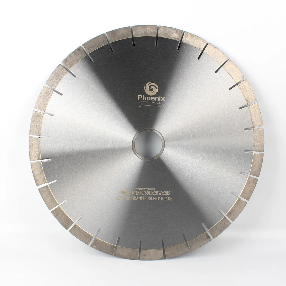 Raizi-phoenix 350 mm 400 Mm™silent Bridge Saw Blade para Granito e Quartzo Arix Ssd Core