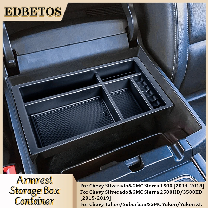 For Chevy Tahoe/Suburban and GMC Yukon/Yukon XL 2015 2016 2017 2018 2019 2020 Console Armrest Storage Organizer