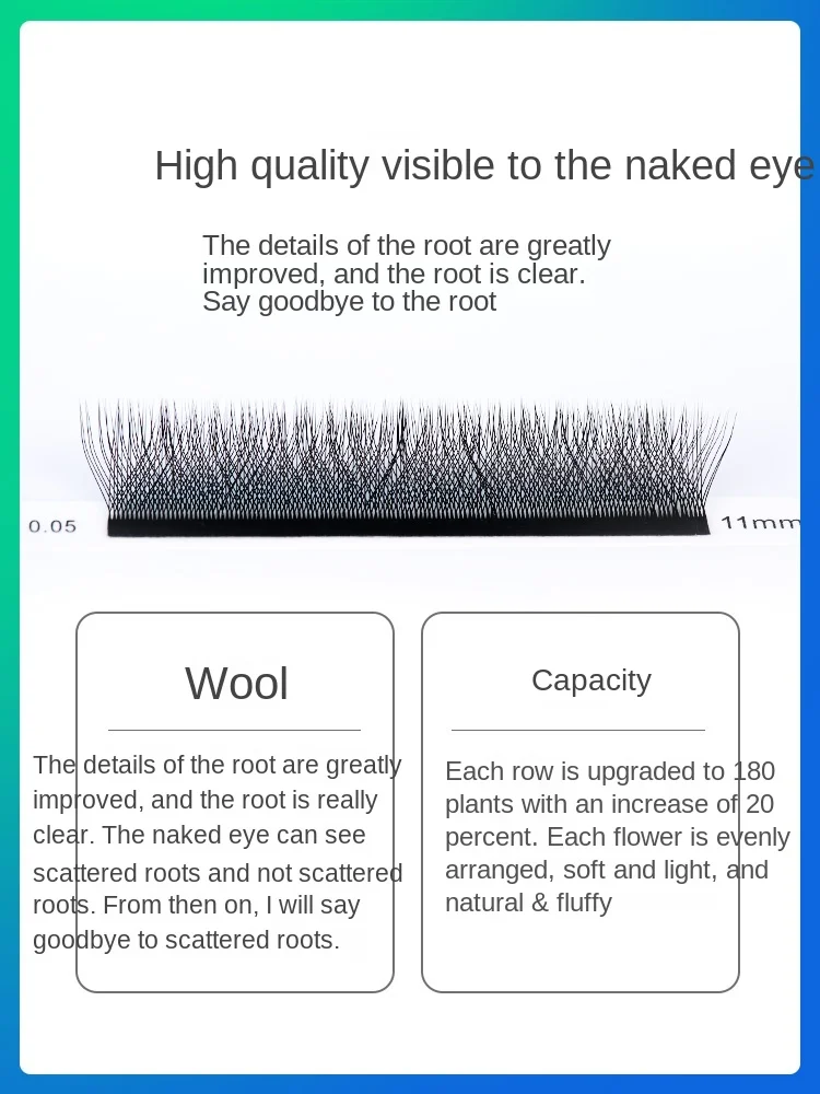 zq  Special Soft Hair Natural Floating Mink Hair for Grafting Eyelash Super Soft Beauty Shop Free Shipping