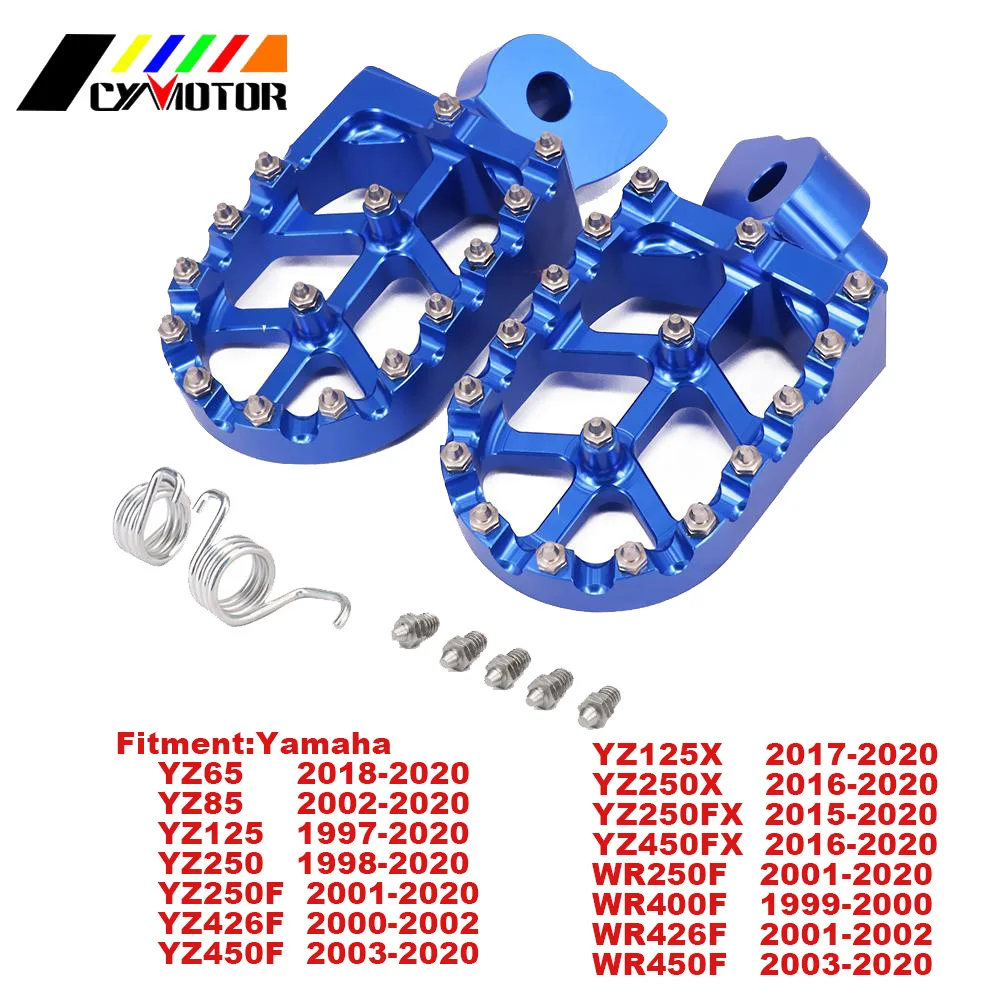 Motorcycle CNC Foot Pegs Footpeg Rests Shift Pedals For Yamaha YZ250F WR250F WR450F YZF250 WRF250 WRF450 YZ-F 250 WR 450F 06-21