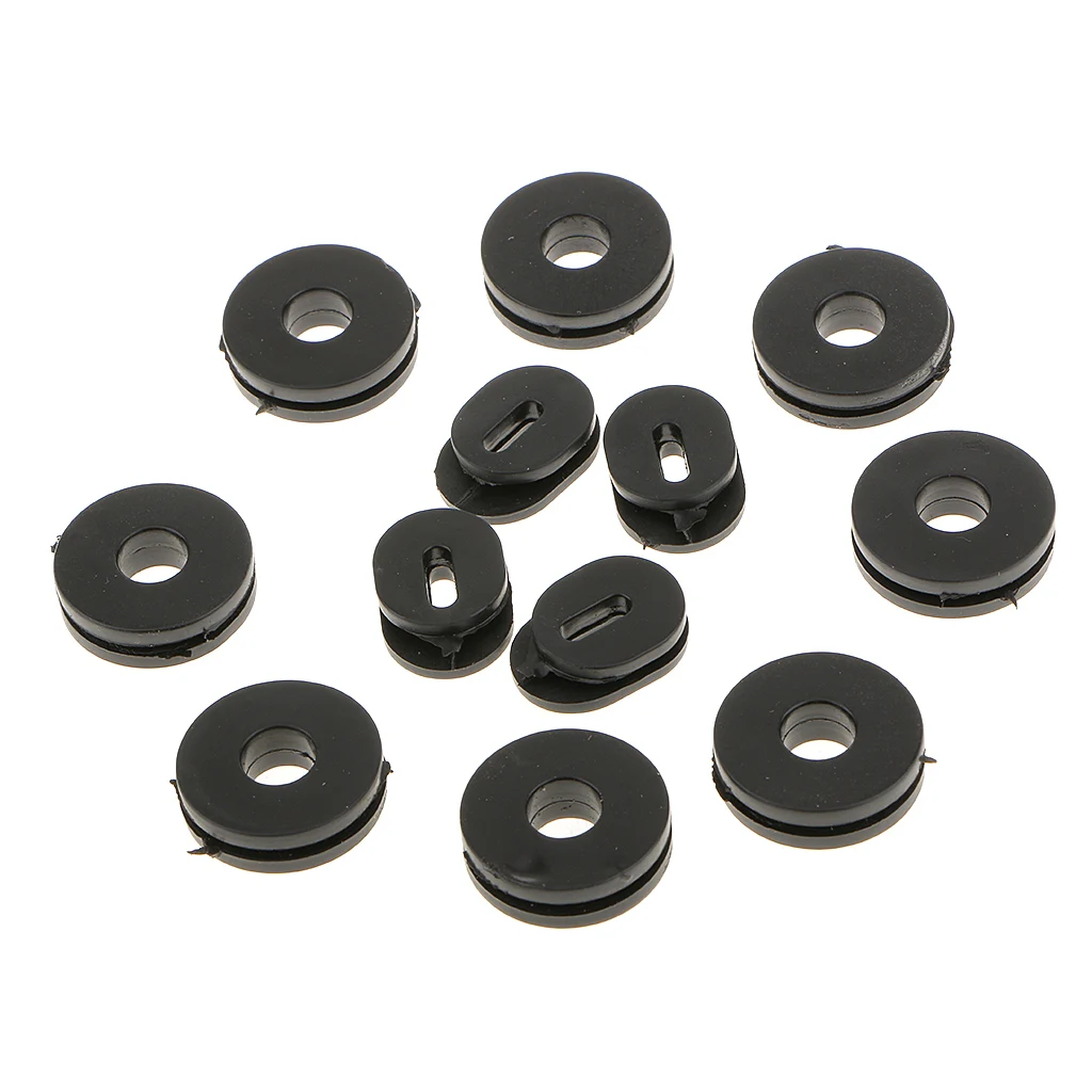 12 Pcs Motorcycle Rubber Grommet Bolt Pressure Relief Cushion Kit Replacement Accessories For Yamaha Honda Suzuki Fairing GS125