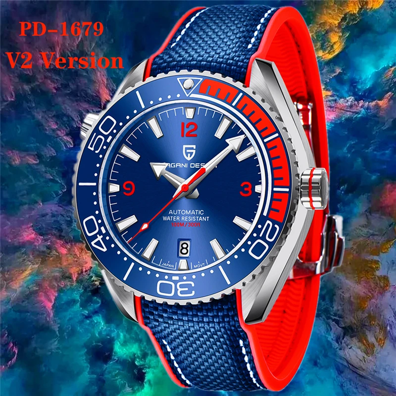 PAGANI DESIGN Classic Luxury Men\'s Automatic Waterproof Watch Top Brand Sapphire Glass NH35A Movement Mechanical Watches Men