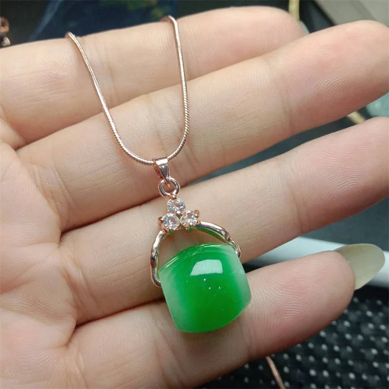 Hot Selling Natural Hand-carve Jade Passepartout Necklace Pendant Fashion Jewelry Accessories Men Women Luck Gifts1