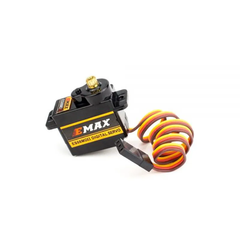 EMAX-Mini Servo Digital de Metal ES08MD II, 13g, 1/2/3/4 piezas ES08MD para modelo RC, regalo