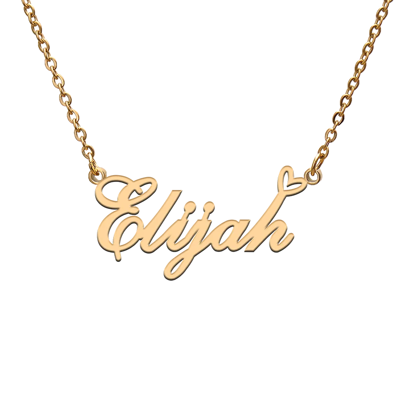 

Custom Personalized Name Necklaces for Elijah Best Friends Birthday Christmas Mother Days Jewelry Gifts