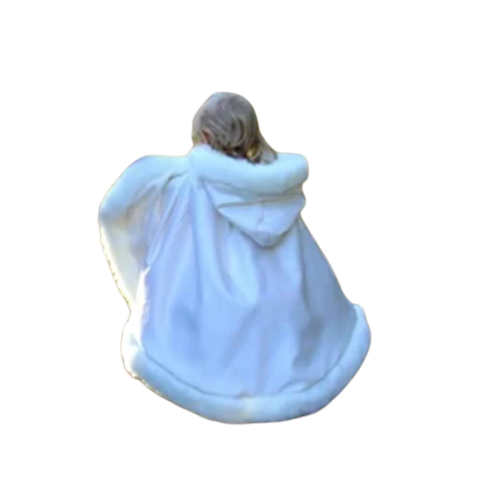 فتيات صغيرات يتدربن على المشي الأولاد عيد الميلاد عباءة شتاء دافئ منفوش فرو قلنسوة عباءة عطلة عيد الميلاد حفلة عيد الميلاد كيب تأثيري حلي