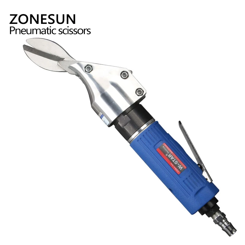 ZONESUN Pneumatic Air Cutters Scissors Shear Cutting Metal Iron Sheet  Sieve Mesh Air Cutting Shearing Accessory Tools Sets