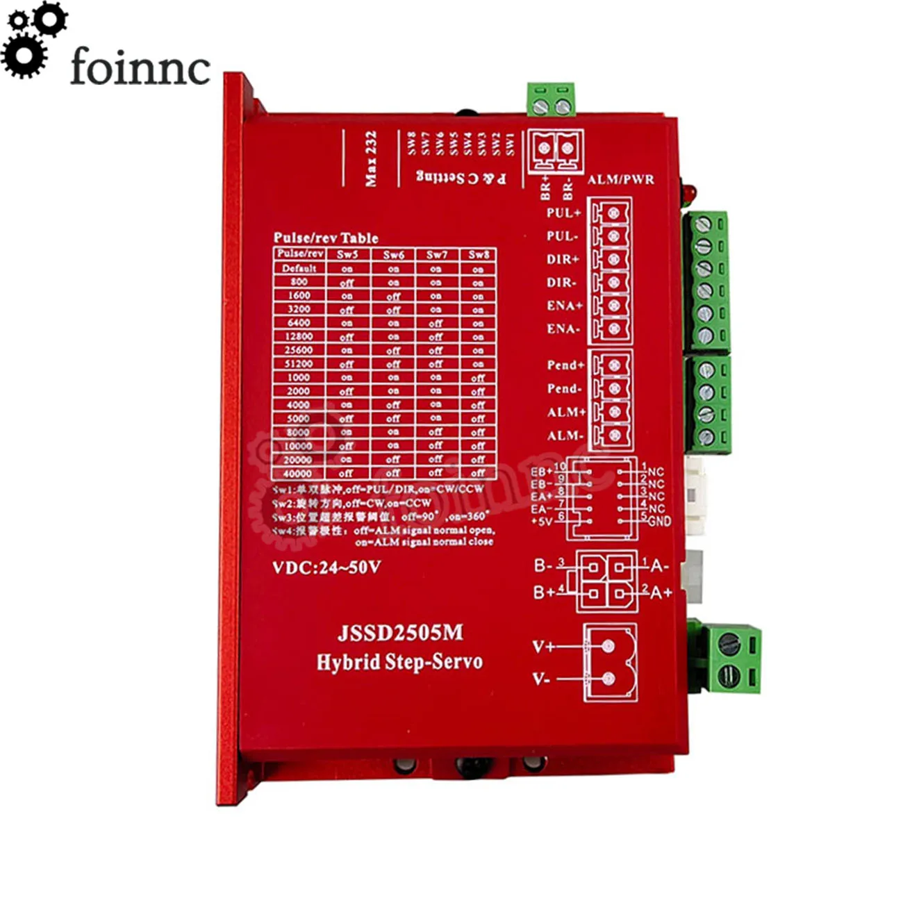 Red 57 closed-loop driver Set JSSD2505M + SSD257EC80E1 2.2NM New upgrade listed Woodworking Laser engraving machine