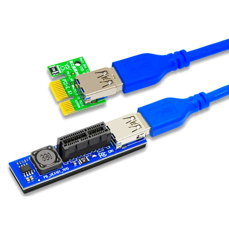 Riser – câble d'extension PCI Express x1, câble usb 3.0 de 60cm pour cartes réseau