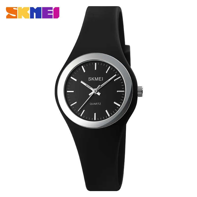 

SKMEI Fashion Quartz Women's Watches Woman Silicone Strap Clock Simple Design Top Brand Ladies Wrist Watches 1722