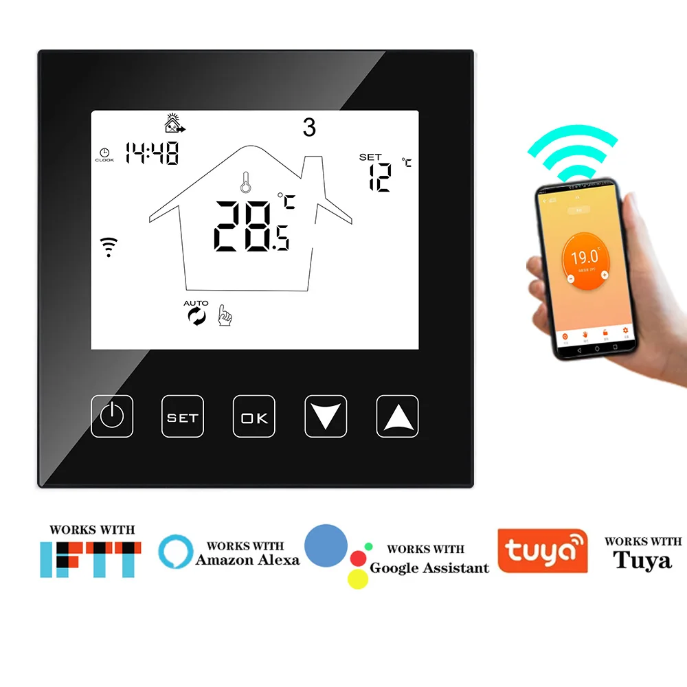 

WIFI Thermostat Boiler Valve Floor Heating Thermostat Smart Wifi Temperature Controller Regulator for Boilers