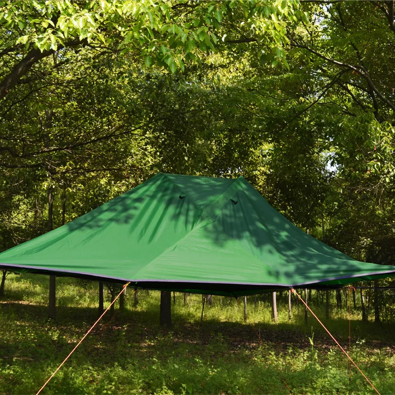 Outdoor Garden Camping Hiking Rally Bed Double Layer Rainproof 2 Person Hanging Tent Sun Shelter Tree Hammock Home In The Air