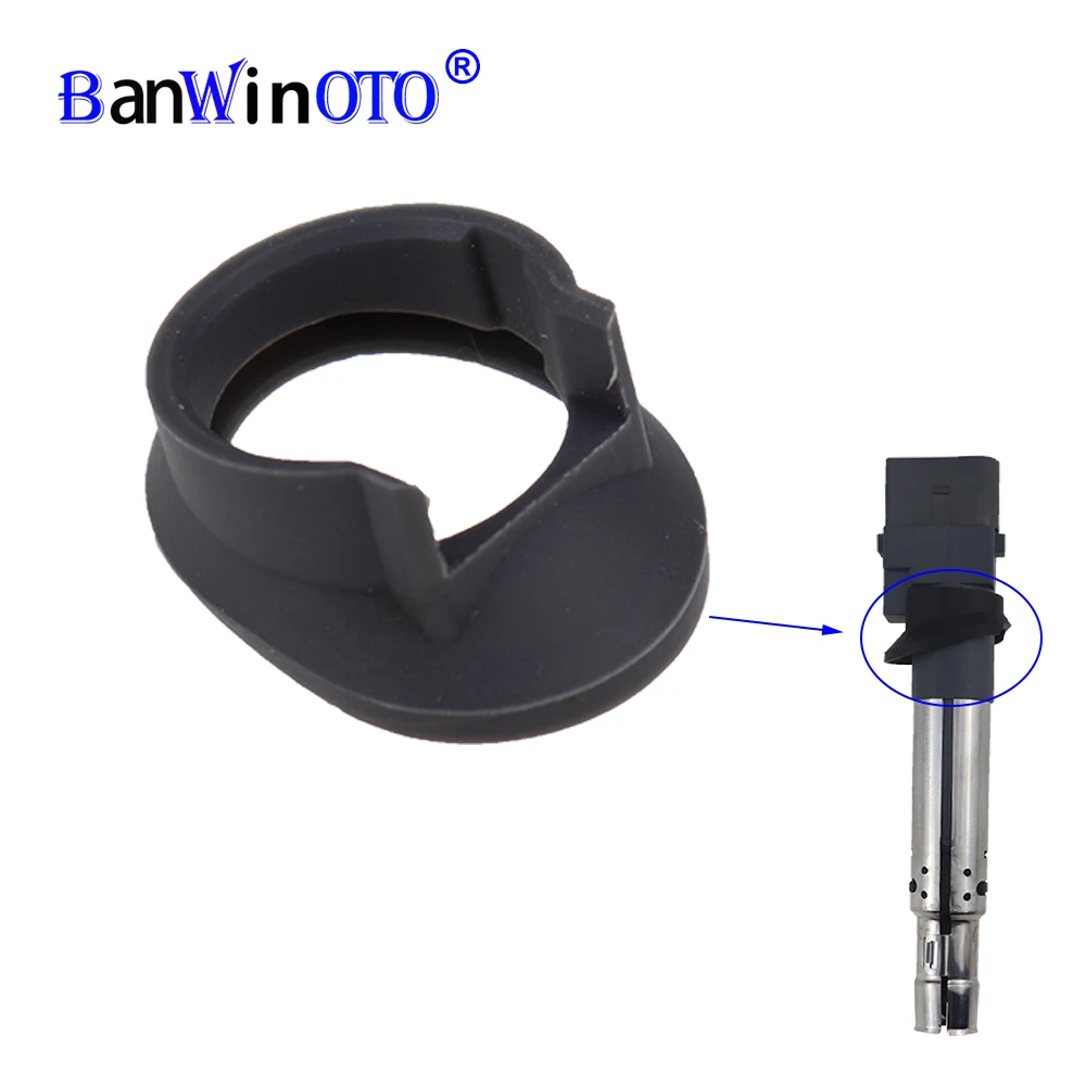 Zestaw 6 sztuk cewka zapłonowa guma pasuje do VW Passat Golf T5 AUDI A3 TT Q7 R32 Touareg V6 3.2L 3.6L Porsche 2004-2009 UF-531