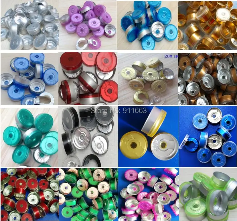 1,000pcs 20mm Aluminium Plastic Pharmaceutical Caps!Many Colored Caps, Pharmaceutical caps,Caps for crimping glass vial