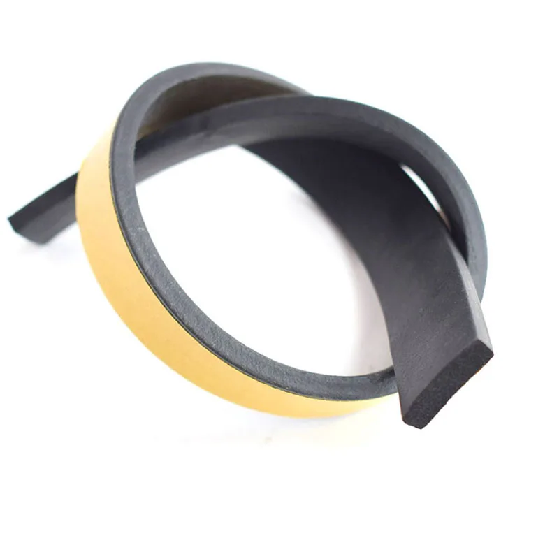 Rubber Self Adhesive Sponge Seal Strip Cord Width 8~50mm Thick 2~10mm EVA Crafts Hobby Black Foam Anti-collision Seal Gasket