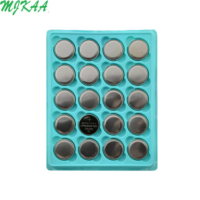 100Pcs CR2450 Button Batteries KCR2450 5029LC LM2450 Cell Coin Lithium Battery 3V CR 2450 For Watch Electronic Toy Remote