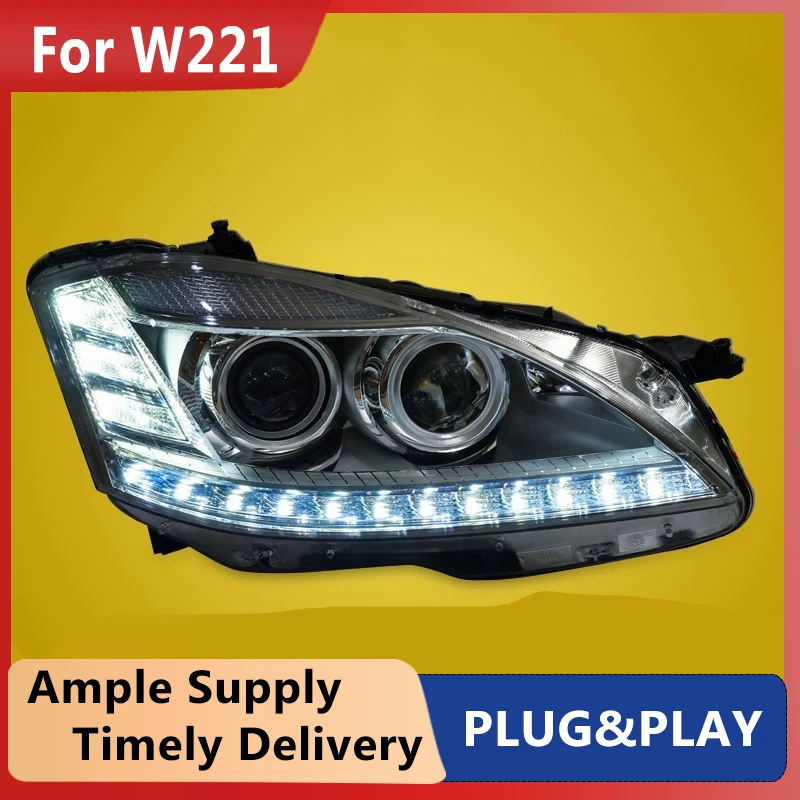 Car Styling Head Lamp for W221 Headlights 2006-2008 S300 S400 Headlight LED DRL Signal Lamp Hid Bi Xenon Auto Accessories